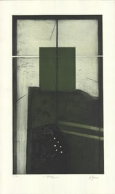 Karl Fred Dahmen - Untitled - 1971 Etching - SIGNED 41.75" x 25"