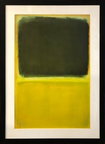 Mark Rothko - Untitled (Green, White and Yellow on Yellow 1955) - 1998 Offset Lithograph 31.5" x