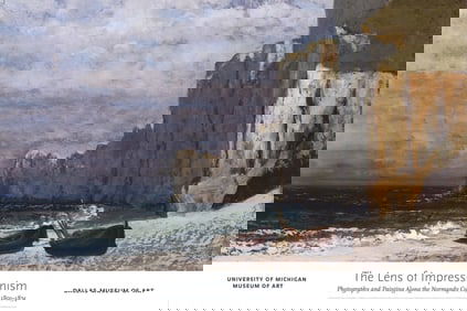 Gustave Courbet - A Bay with Cliffs (Detail) - 1997 Offset Lithograph 24" x 36"