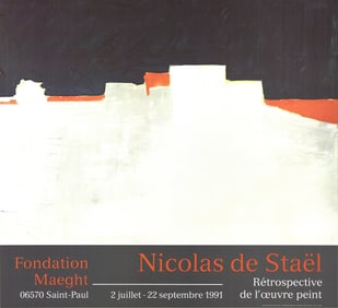 Nicolas De Stael - Agrigente - 1991 Offset Lithograph 24" x 26.5"