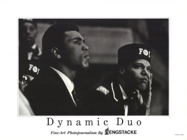 Robert Sengstacke - Ali and Malcolm X - 1992 Offset Lithograph 18" x 24"