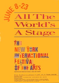 Artist Unknown - All the World's a Stage - Offset Lithograph 34" x 24"
