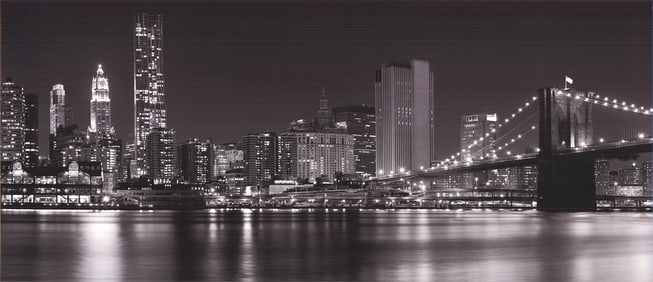 Artist Unknown - Brooklyn Bridge - Offset Lithograph 14.75" x 34.25"