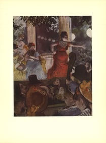 Edgar Degas - Cafe Concert: At Les Ambassadeurs - Offset Lithograph 14.5" x 11"