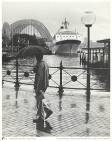 Andrew Stark - Circular Quay, Auckland - Offset Lithograph 11.75" x 9.5"