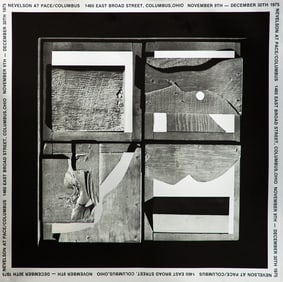 Louise Nevelson - End of Day - 1975 Foil Print 22.25" x 22.25"