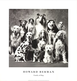 Howard Bernman - Family of Dog - 1989 Offset Lithograph 23" x 22"