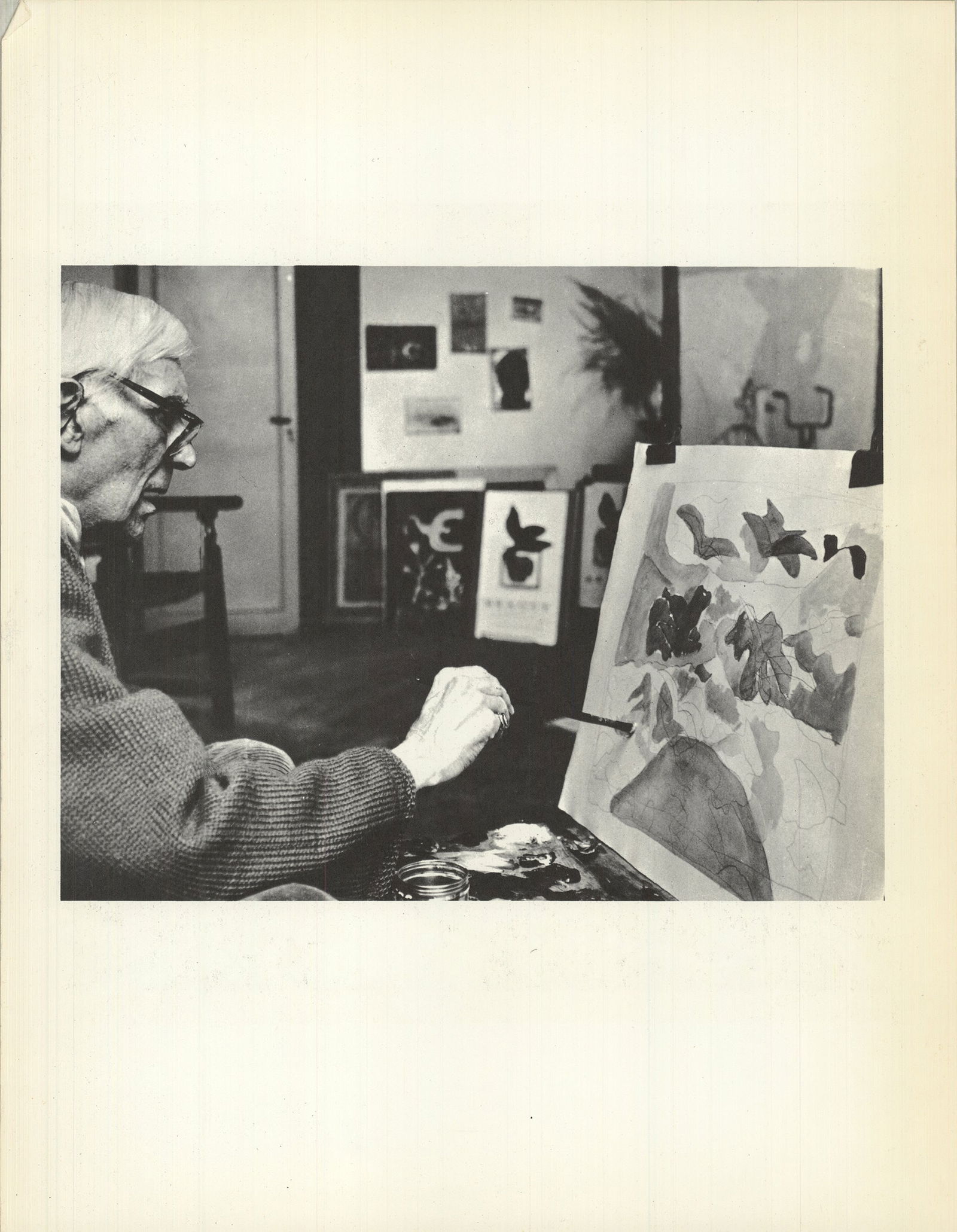 Georges Braque - Georges Braque I - Offset Lithograph 14.25" x 11": "Georges Braque I" by Georges Braque, Unsigned Offset Lithograph. Paper size is 14.25 x 11 inches, with an image size of 7.25 x 9.5 inches. The Offset Lithograph is from an unknown edition size. and i