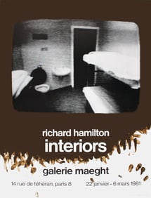 Richard Hamilton - Interiors - 1981 Offset Lithograph 31.5" x 23.5"