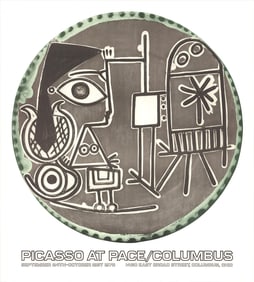 Pablo Picasso - Jacqueline at the Easel - 1978 Offset Lithograph 28" x 25.25"