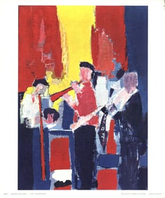 Nicolas De Stael - Jazz Players - 1958 Offset Lithograph 11.5" x 9.5"