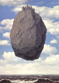 Rene Magritte - Le Chateau des Pyrennees (Mini) - 2009 Offset Lithograph 11.75" x 8.25"