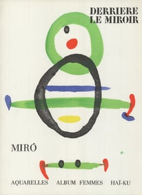 Joan Miro - Miro Derriere Le Miroir, no.169 COVER ONLY - 1967 Offset Lithograph 15" x 11"