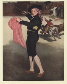 Edouard Manet - Mlle. Victorine in the Costume of an Espada - 1953 Offset Lithograph 10" x 8"