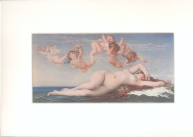 Alexandre Cabanel - Naissance de Venus - 1994 Offset Lithograph 8" x 12"