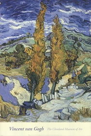 Vincent van Gogh - Poplars on a Hill - 1992 Offset Lithograph 36" x 24"