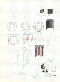 Alain Le Yaouanc - Study VII - 1970 Lithograph 15" x 11"