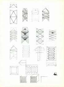 Alain Le Yaouanc - Study VIII - 1970 Lithograph 15" x 11"