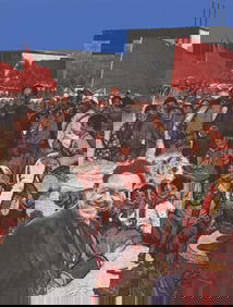 Anthony Cortez - Teddy Kollek, Mayor - 1975 Serigraph - SIGNED 31.25" x 23.75"