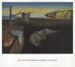 Salvador Dali - The Persistence of Memory - 2004 Offset Lithograph 24" x 27"