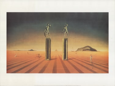 Salvador Dali - The Two Harlequins - 1994 Offset Lithograph 23.75" x 31.5"