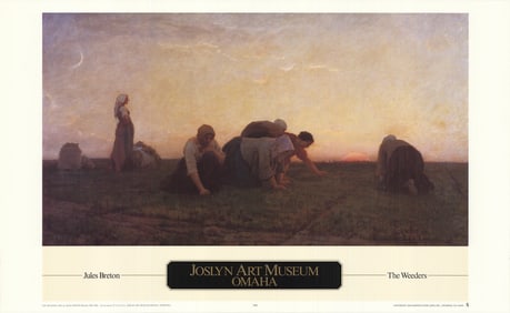 Jules Breton - The Weeders (Large) - 1990 Offset Lithograph 21.5" x 34.25"