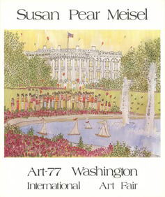 Susan Pear Meisel - The White House - 1977 Offset Lithograph 30" x 25.5"