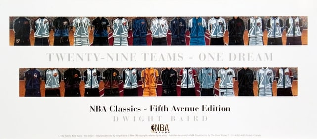 Dwight Baird - Twenty-Nine Teams-One Dream (Lg) - 2001 Offset Lithograph 15" x 34"