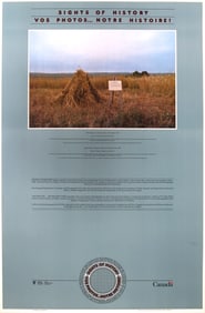 Mary E. Neufeld - Wheat Plaque, Lunenberg County, Nova Scotia - Offset Lithograph 34" x 22"