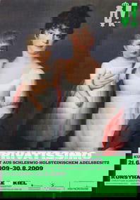 Artist Unknown - Woman and Child - 2009 Offset Lithograph 33" x 23.5"