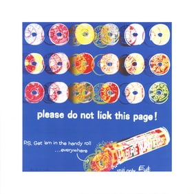 Andy After Warhol - Ads: Life Savers (Blue) - 2004 Offset Lithograph 34" x 34"