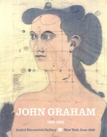 John Graham - Andre Emmerich Gallery - 1966 Offset Lithograph 27.75" x 21.75"
