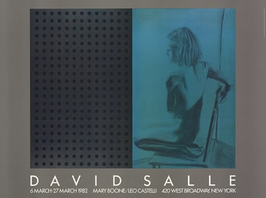 David Salle - At Boone-Castelli - 1982 Poster - Pop Art, Vintage
