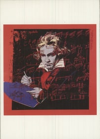 Andy Warhol - Beethoven- Blue Book - 1992 6" x 4.25"
