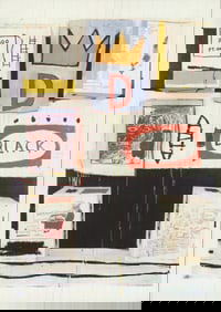 Jean-Michel Basquiat - Black (Front View) - 1992 6" x 4.25"