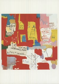 Jean-Michel Basquiat - Dos Cabezas 2 - 1992 6" x 4.25"