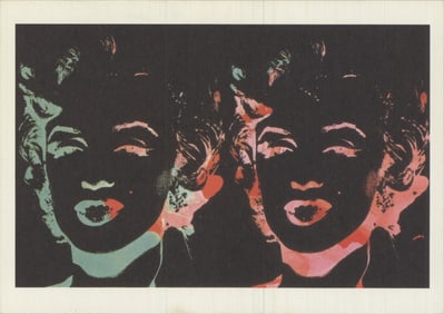 Andy Warhol - Double Marilyn (Reversal Series) - 1989 4.25" x 6"