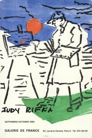 Judy Rifka - Galerie De France - 1984 Offset Lithograph 23.75" x 15.75"
