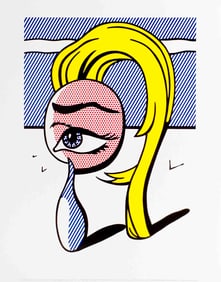 Roy Lichtenstein - Girl with Tear I - 1988 Poster - Pop Art, Vintage