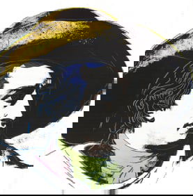 Andy Warhol - Goethe Black and Yellow - 1990 Poster - Pop Art, Vintage