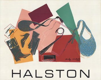 Andy Warhol - Halston Advertising Campaign Poster - 1982 Serigraph 22.75" x 29.5"
