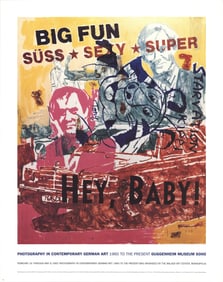 Martin Kippenberger - Hey Baby! - 1993 Offset Lithograph 33.5" x 26.5"
