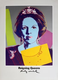 Andy Warhol - Queen Beatrix of the Netherlands, from Reigning Queens - 1986 Offset Lithograph 32.25"