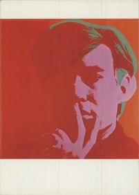 Andy Warhol - Self Portrait - 1980 6" x 4.25"