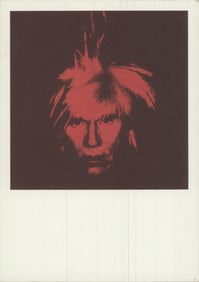 Andy Warhol - Self-Portrait - 1990 6" x 4.25"