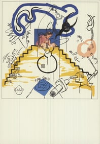 Keith Haring - Silkscreen VII from Apocalypse - 1988 6" x 4.25"
