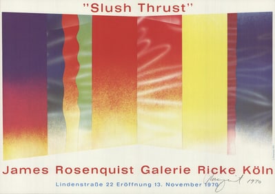 James Rosenquist - Slush Thrust - 1970 Offset Lithograph - SIGNED 16.5" x 23.5"