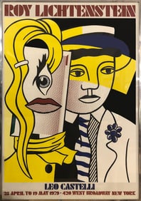 Roy Lichtenstein - Stepping Out - 1979 Offset Lithograph 51" x 35"
