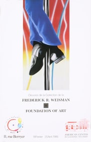 James Rosenquist - Study for Fire Pole - 1986 Offset Lithograph 24" x 15.25"