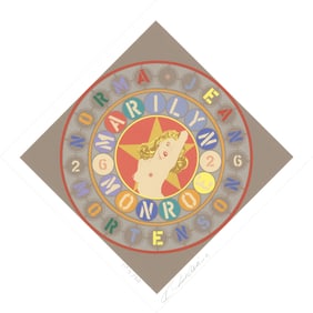 Robert Indiana - The Metamorphosis of Norma Jean Mortenson - 1997 Serigraph - SIGNED 16" x 16"